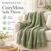 HAVENLUNE™ CozyMoss Sofa Throw