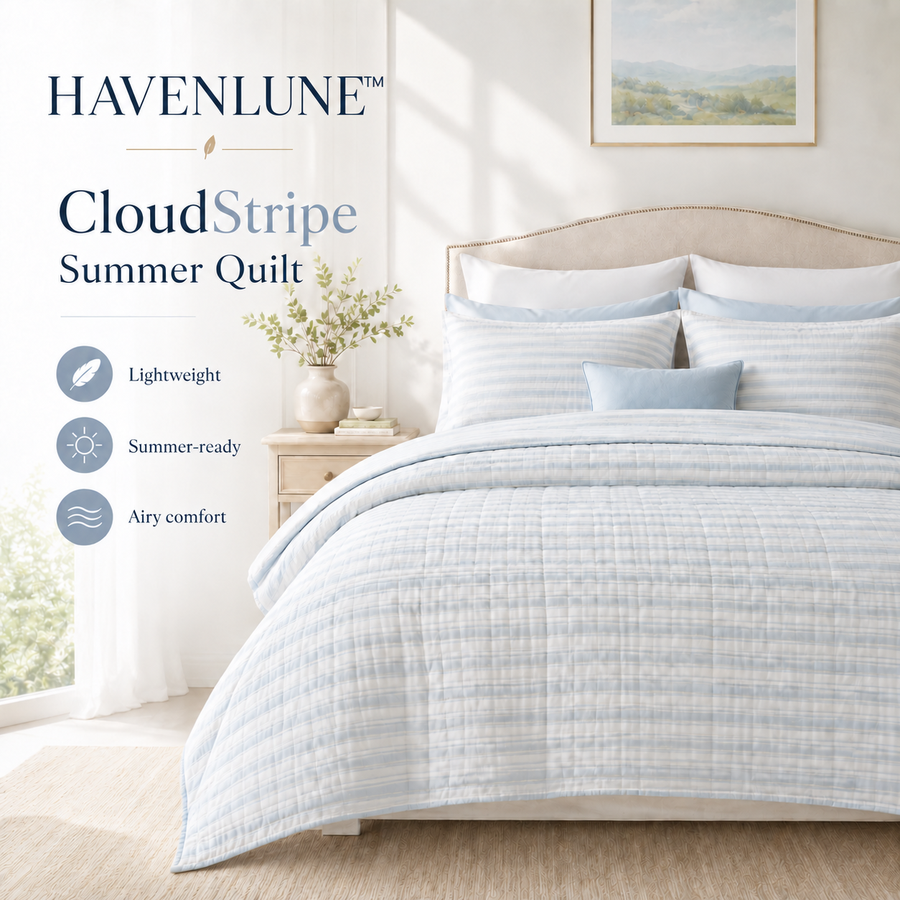 HAVENLUNE™ CloudStripe Summer Quilt