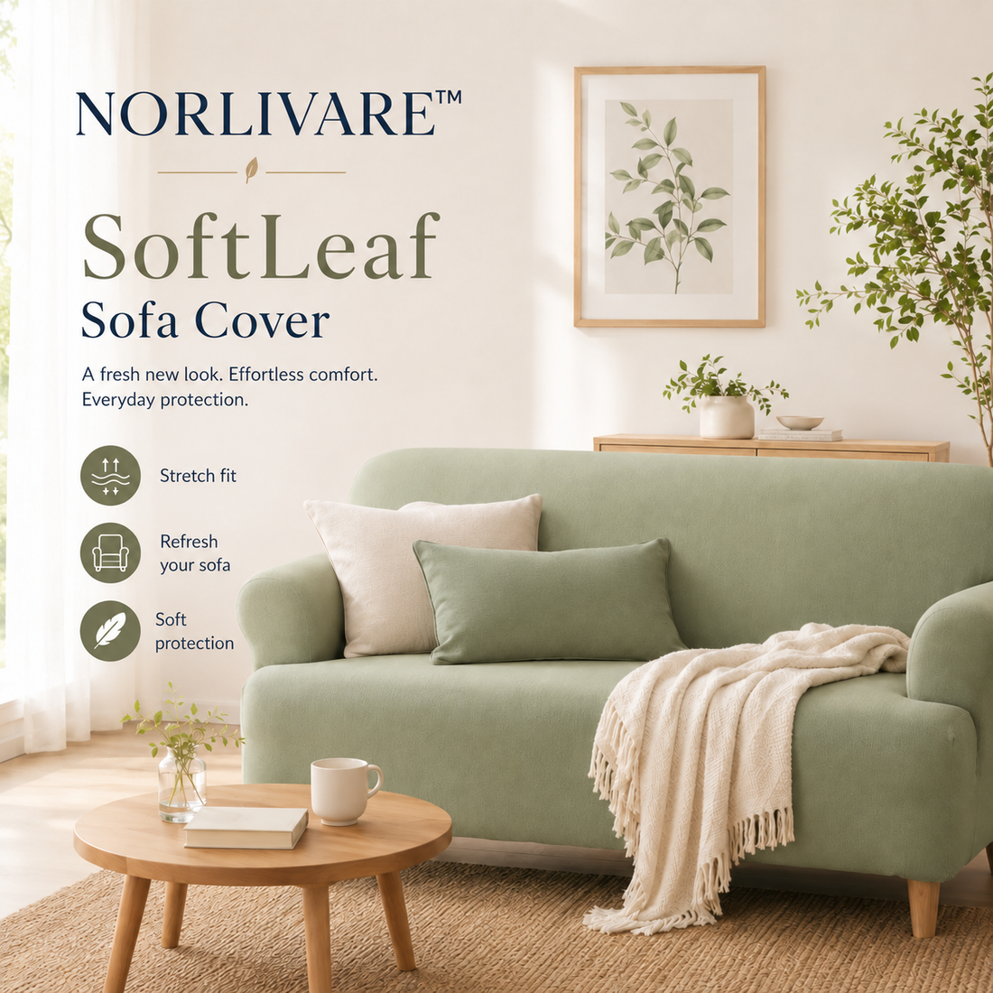 HAVENLUNE™ SoftLeaf Sofa Cover