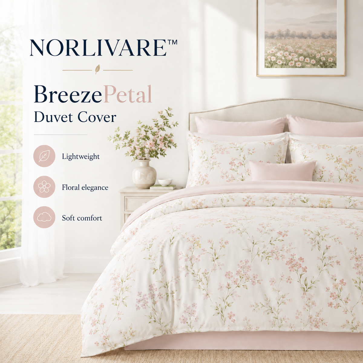 HAVENLUNE™ BreezePetal Duvet Cover