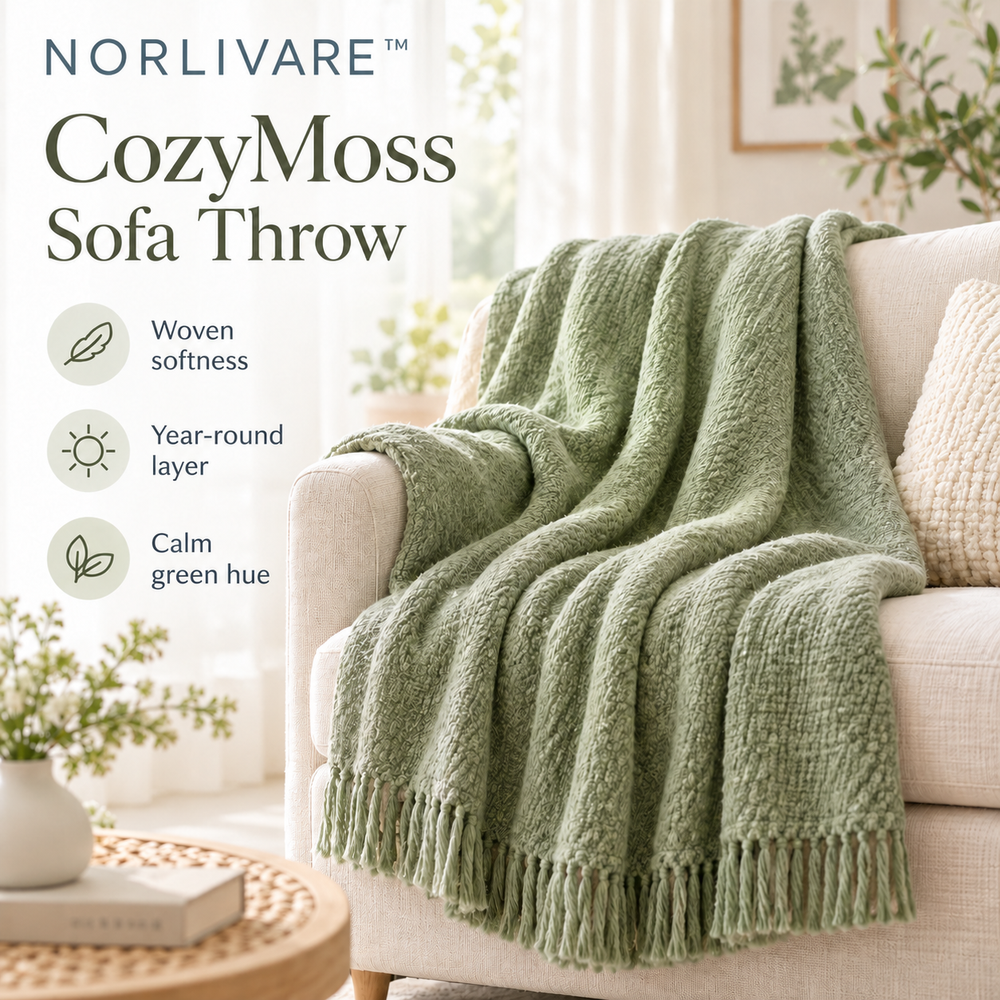 HAVENLUNE™ CozyMoss Sofa Throw
