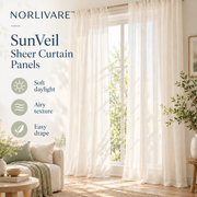 HAVENLUNE™ SunVeil Sheer Curtain Panels