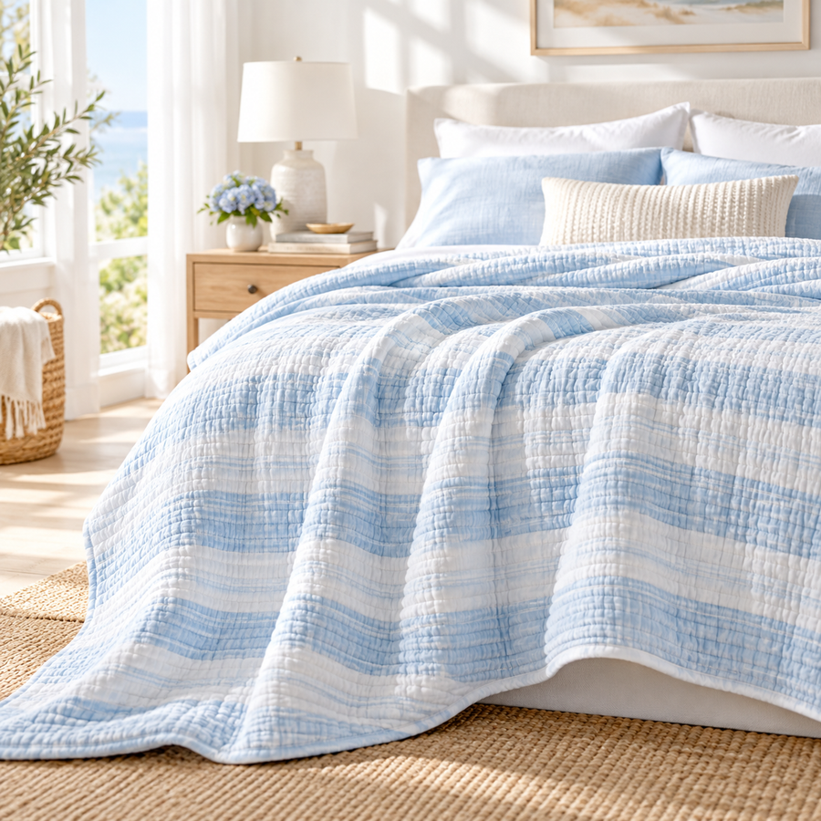HAVENLUNE™ CloudStripe Summer Quilt